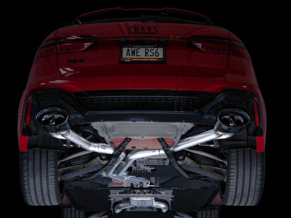 AWE Tuning 21-23 Audi C8 RS6/RS7 SwitchPath Cat-back Exhaust - Diamond Black Tips 3025-33776 3025-33776 Photo - Mounted