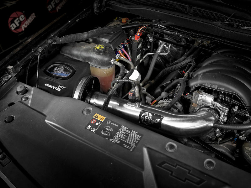 aFe Momentum XP Cold Air Intake System w/ Pro 5R Media Brushed 14-19 GM Silverado/Sierra 1500 50-30028RH 50-30028RH Photo - Mounted