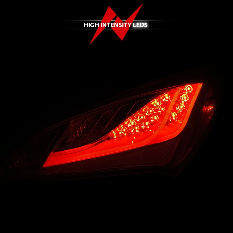 Anzo 2010-2013 Hyundai Genesis LED Taillights Red/Clear 321334 Photo - Unmounted