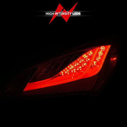 Anzo 2010-2013 Hyundai Genesis LED Taillights Red/Clear 321334 Photo - Unmounted