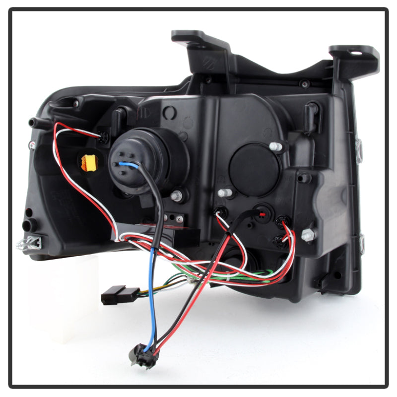 Spyder Ford Expedition 07-13 Projector Headlights Light Tube DRL Blk PRO-YD-FE07-LTDRL-BK 5079503 5079503 User 1