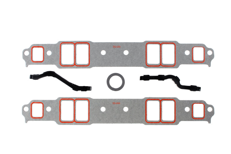 Cometic Gasket Cometic Chevy Gen1 SB V8 .060in Fiber w/ Silicone Bead Intake Mani Gskt Kit-2.00in x 1.25in Port C15178FCS C15178FCS Photo - Primary
