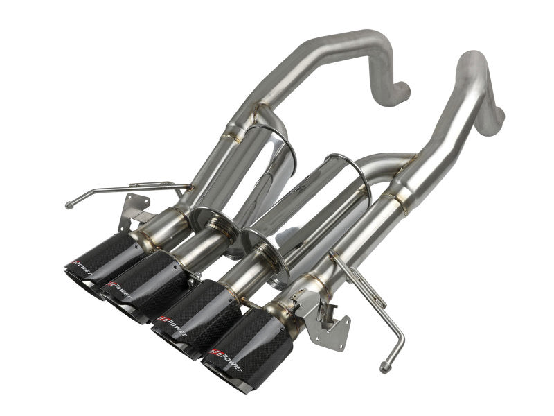 aFe MACHForce XP Axle Back 304SS Exhaust w/ Carbon Fiber Tips 15-19 Chevy Corvette Z06 49-34082-1C 49-34082-1C Photo - Primary
