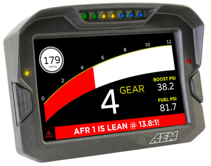 AEM Electronics Digital Dash, CD-7LG, Carbon Housing, Data Logging, GPS, CAN Bus, Kit 30-5703 Photo - out of package