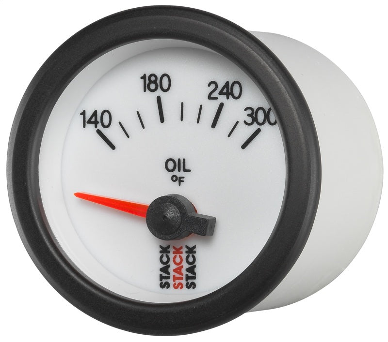 Autometer Stack 52mm 140-300 Deg F 1/8in NPTF Electric Oil Temp Gauge - White ST3260 ST3260 User 2