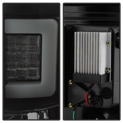 Spyder 09-14 Ford F150 V2 Light Bar LED Tail Lights - Blk Smoke (ALT-YD-FF15009V2-LBLED-BSM) 5084217 5084217 Photo - Unmounted