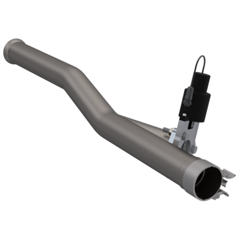 QTP 2018 Jeep Wrangler JL 4DR 2.5in 304SS Aggressor Cutout Mid Pipe 525018 525018 Photo - Primary