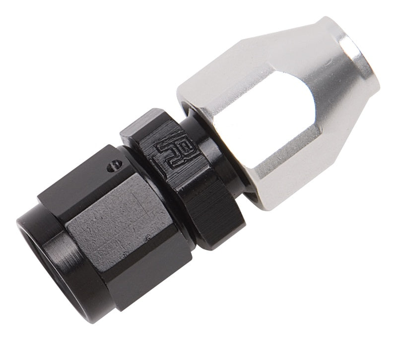 Russell -6 AN Male 37° To 3/8" Line (Black / Silver Finish) 639213 Photo - Primary