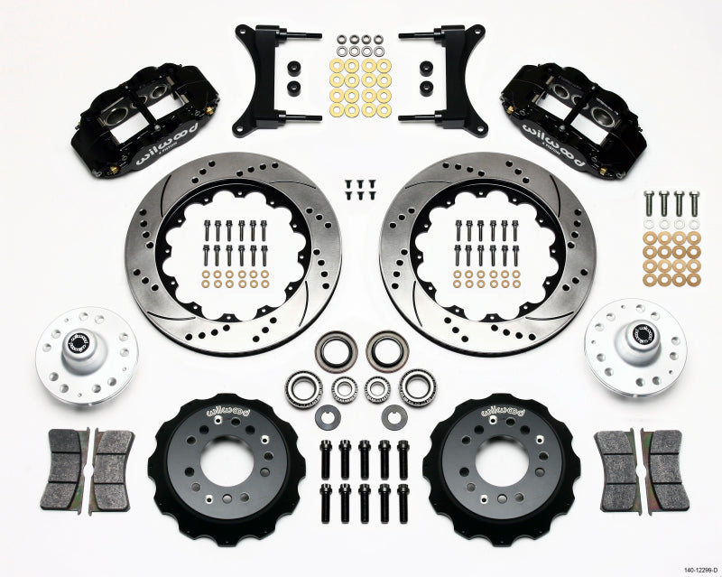 Wilwood Narrow Superlite 6R Front Hub Kit 14.00in Drilled 79-87 GM G Body 140-12299-D 140-12299-D Photo - Primary