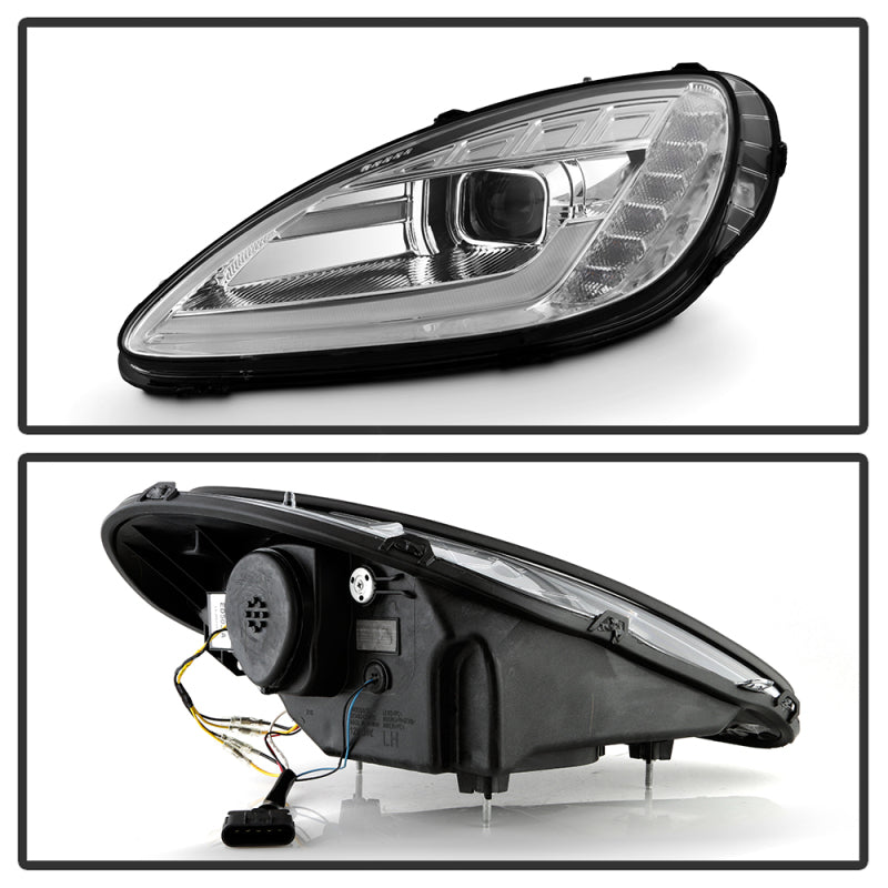 SPYDER 05-13 Chevy Corvette C6 Projector Headlights Seq LED Turn Signal w/SB DRL Parking Light 5087928 5087928 User 1