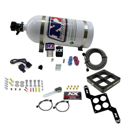 Nitrous Express Single Entry Crossbar RNC .178 4500 Flange Nitrous Kit (250-650HP) w/10lb Bottle 63970-10 63970-10 Photo - Primary