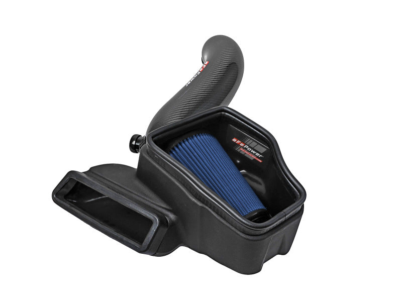 aFe 15-19 VW Golf R (MKVII) L4-2.0L (t) Track Series Carbon Fiber Intake System w/ Pro 5R Filter 57-10016R 57-10016R Photo - Primary