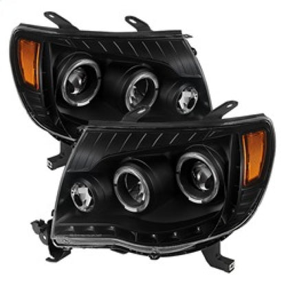SPYDER Xtune Toyota Tacoma 05-11 Halo Projector Headlights Black PRO-JH-TT05-LED-BK 9027857 9027857 Photo - Primary
