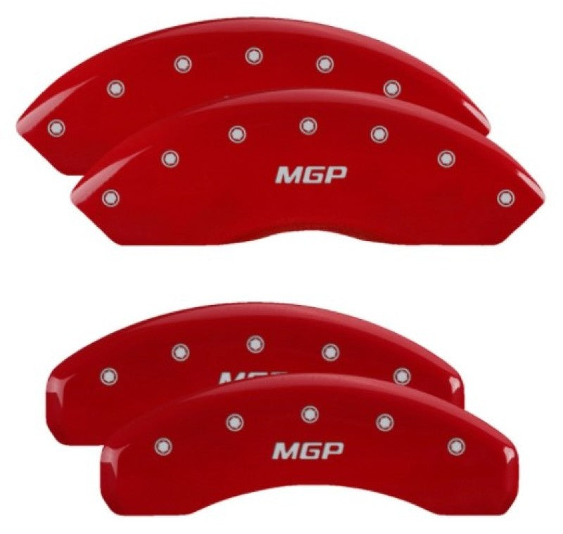 MGP 4 Caliper Covers Engraved Front & Rear MGP Red Finish Silver Characters for 2019 Ford Ranger 10248SMGPRD 10248SMGPRD User 1