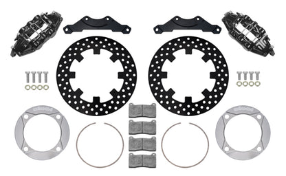 Wilwood 2014+ Polaris RZR XP 1000 Rear Kit 11.25in Drilled - Black 140-16633-D 140-16633-D User 1