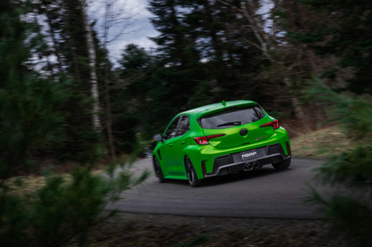 MBRP 2023 Toyota Corolla GR 1.6L T304 SS 3in Cat-Back Dual Center Rear w/ Carbon Fiber Tips S43033CF S43033CF Photo - lifestyle view