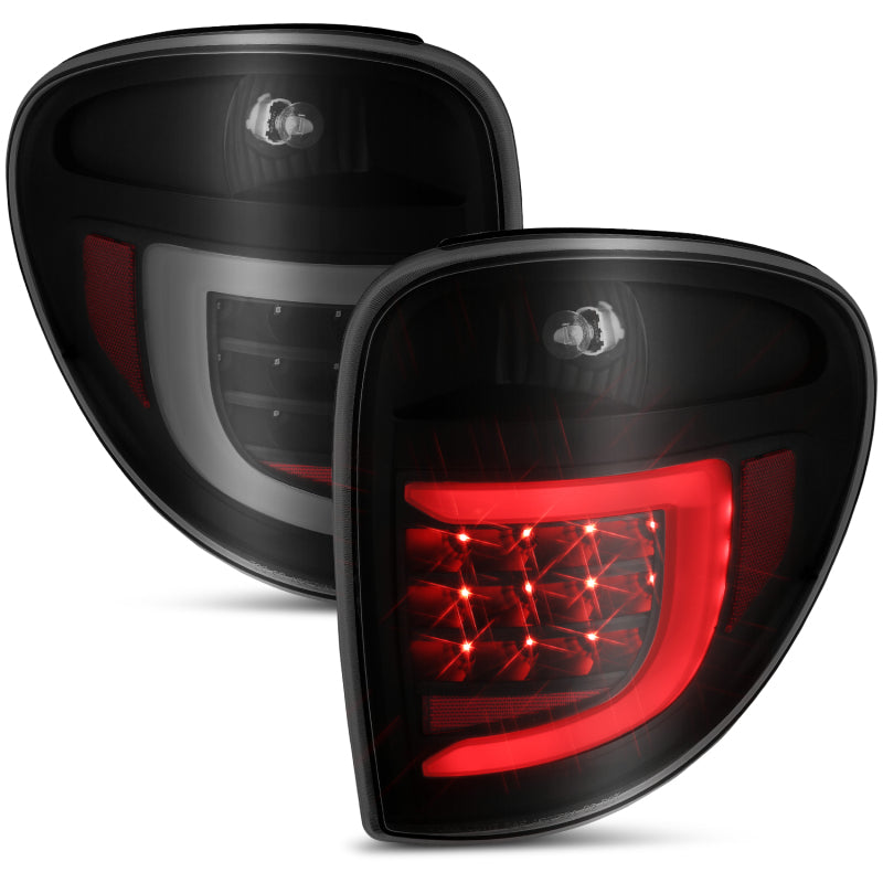 ANZO 2004-2007 Dodge Grand Caravan LED Tail Lights w/ Light Bar Black Housing Smoke Lens 311366 311366 User 5