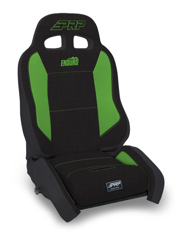 PRP Seats PRP EnduroCrawl Reclining Suspension Seat - Black/Green Tweed - Driver A9001044-50-W A9001044-50-W Photo - Primary