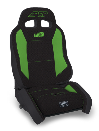 PRP Seats PRP EnduroCrawl Reclining Suspension Seat - Black/Green Tweed - Passenger A9001045-50-W A9001045-50-W Photo - Primary