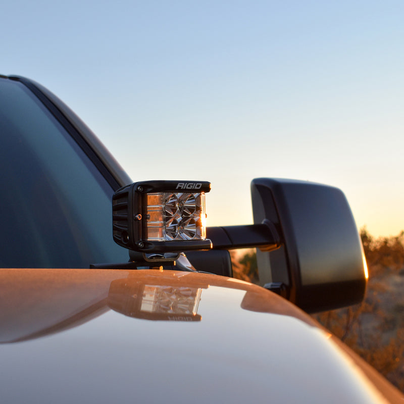Rigid Industries 2014-2022 Toyota Tundra A-Pillar Light Kit (Includes D-SS Flood) 46705 46705 Photo - Mounted