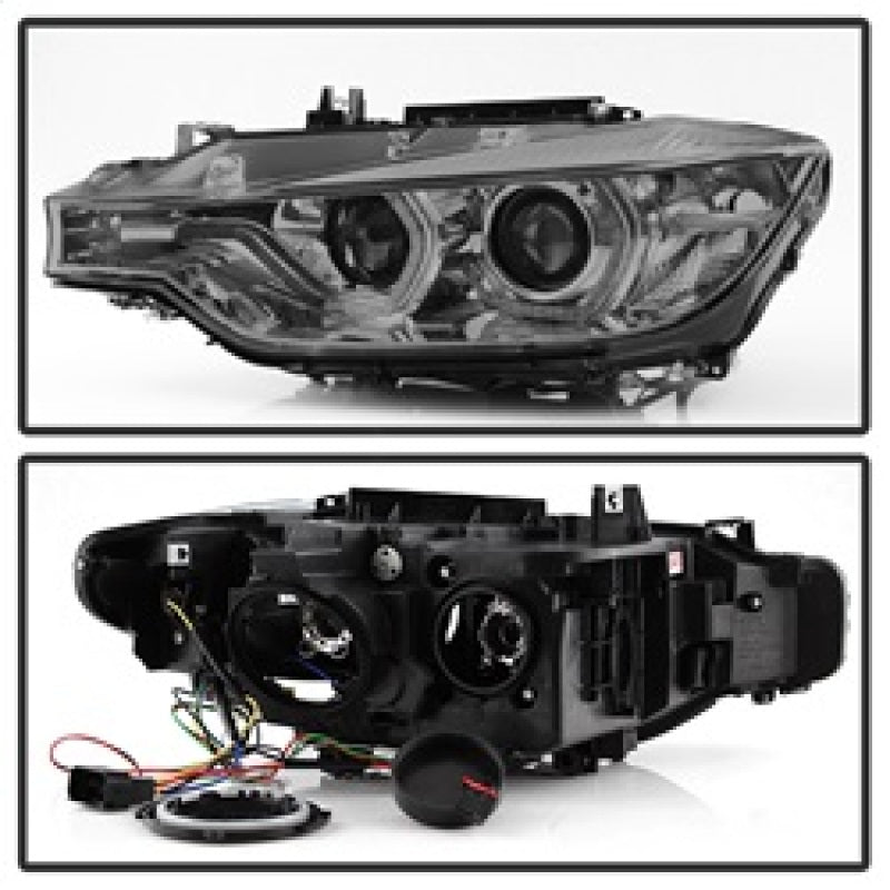Spyder 12-14 BMW F30 3 Series 4DR Projector Headlights - LED DRL - Smoke (PRO-YD-BMWF3012-DRL-SM) 5084361 5084361 Photo - Unmounted