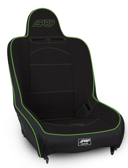 PRP Seats PRP Premier High Back Suspension Seat- Black/Green Tweed A100110-50-W A100110-50-W Photo - Primary