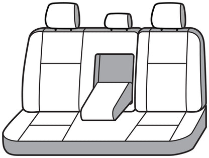 Covercraft 21-23 Subaru Outback/Legacy Waterproof Polyester SeatSaverSecond Row Seat Covers - Grey SS7543WFGY SS7543WFGY Photo - out of package
