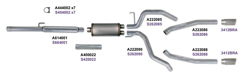 Diamond Eye Performance Diamond Eye KIT 3in CB DUAL SS: DODGE 1500 2009-12 HEMI K3222S K3222S User 1