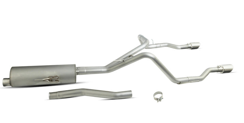 Gibson 2020 Jeep Gladiator JT Rubicon 3.6L 3in/2.5in Cat-Back Dual Split Exhaust - Stainless 617410 617410 Photo - Primary