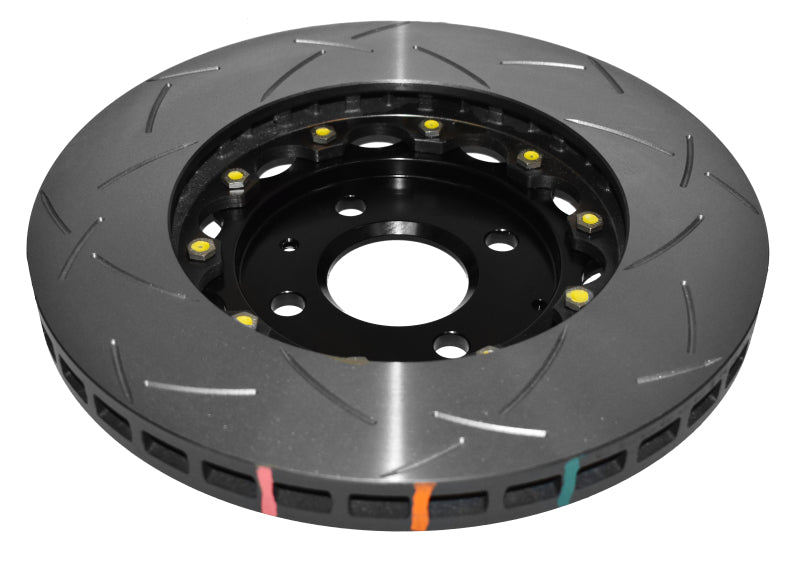 DBA 2012 Lotus Exige Front Slotted 5000 Series 2 Piece Rotor Assembled w/ Black Hat 52358BLKS 52358BLKS Photo - out of package