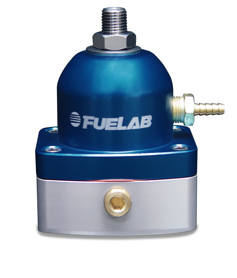 Fuelab 515 Carb Adjustable FPR Large Seat 1-3 PSI (2) -6AN In (1) -6AN Return - Blue 51506-3-L-L 51506-3-L-L Photo - Primary