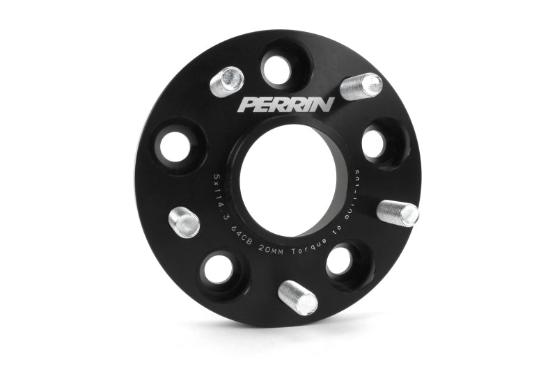 Perrin 17-18 Honda Civic Si 64.1mm Hub 5x114.3 20mm Wheel Spacers (One Pair) PHP-WHL-020BK PHP-WHL-020BK Photo - Primary
