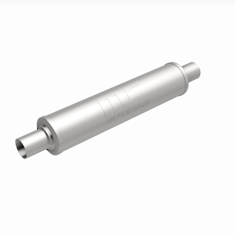 MagnaFlow 4" Round Center/Center Straight Through Performance Muffler 10424 360 Degree Image Set