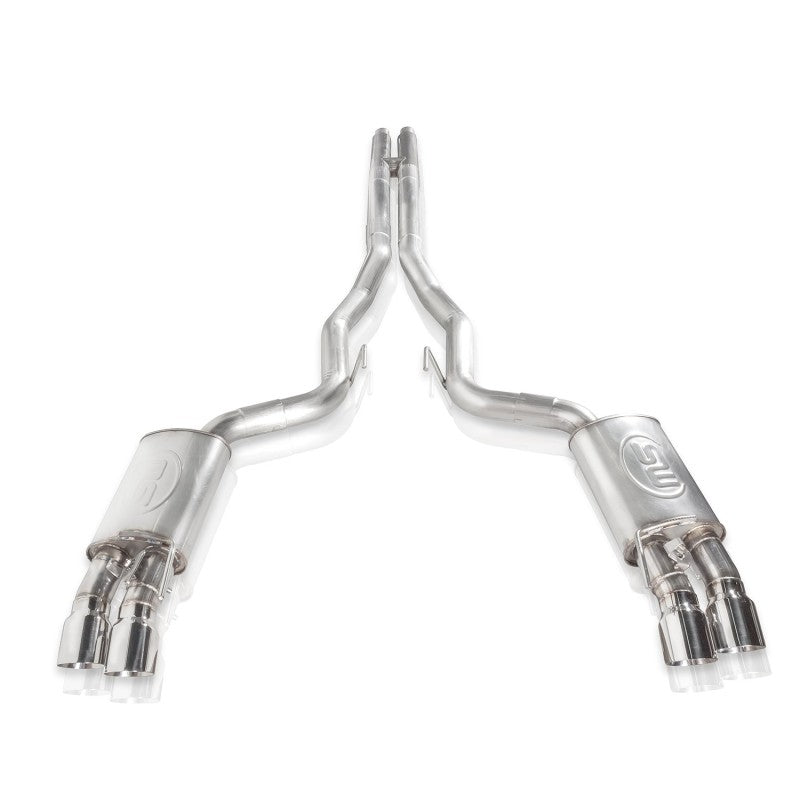 Stainless Works 18+ Ford Mustang GT Redline Cat-Back Performance Connect H-Pipe w/ Active Valves M18CBHPCV M18CBHPCV Photo - Unmounted