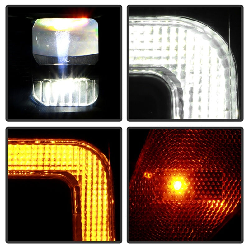 SPYDER Apex 20-22 Ford F250/F350 (Halogen) High-Power LED Headlights - Black PRO-YD-FS20HALAP-SEQ-BK 5088635 5088635 Photo - Unmounted