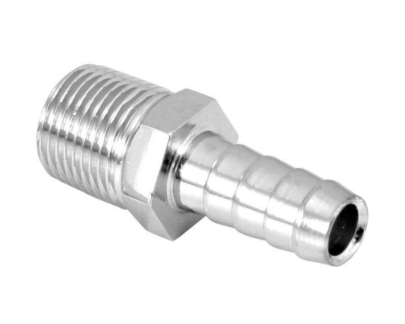 Spectre Fuel Fitting 3/8in. Hose Barb NPT Threads - Chrome 5945 5945 Photo - Primary