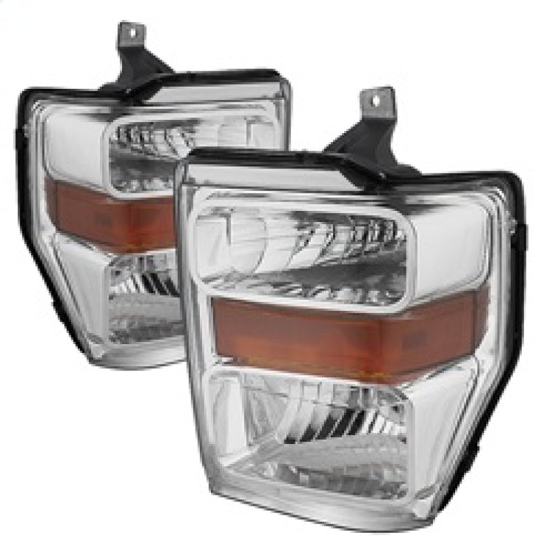 SPYDER Xtune Ford F250/350/450 Super Duty 08-10 OEM Headlights Chrome HD-JH-FS08-AM-C 9022401 9022401 Photo - Primary