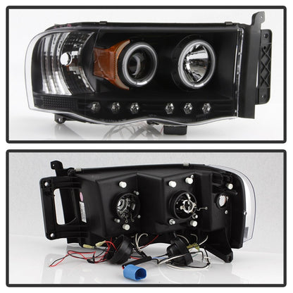 Spyder Dodge Ram 1500 02-05/Ram 2500 03-05 Projector Headlights LED Halo LED Blk PRO-YD-DR02-HL-BK 5009975 5009975 Photo - Unmounted