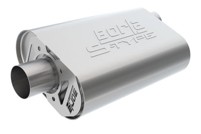 Borla CrateMuffler Big Block Chrysler/Dodge/Plymouth (Mopar) Offset/Offset 14inx4.35inx9in Muffler 400940 400940 Photo - Primary