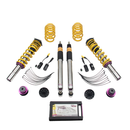 KW Coilover Kit V3 2017+ Audi A4 (B9) Sedan 2wd w/ Electronic Dampers 352100AW 352100AW Photo - Primary