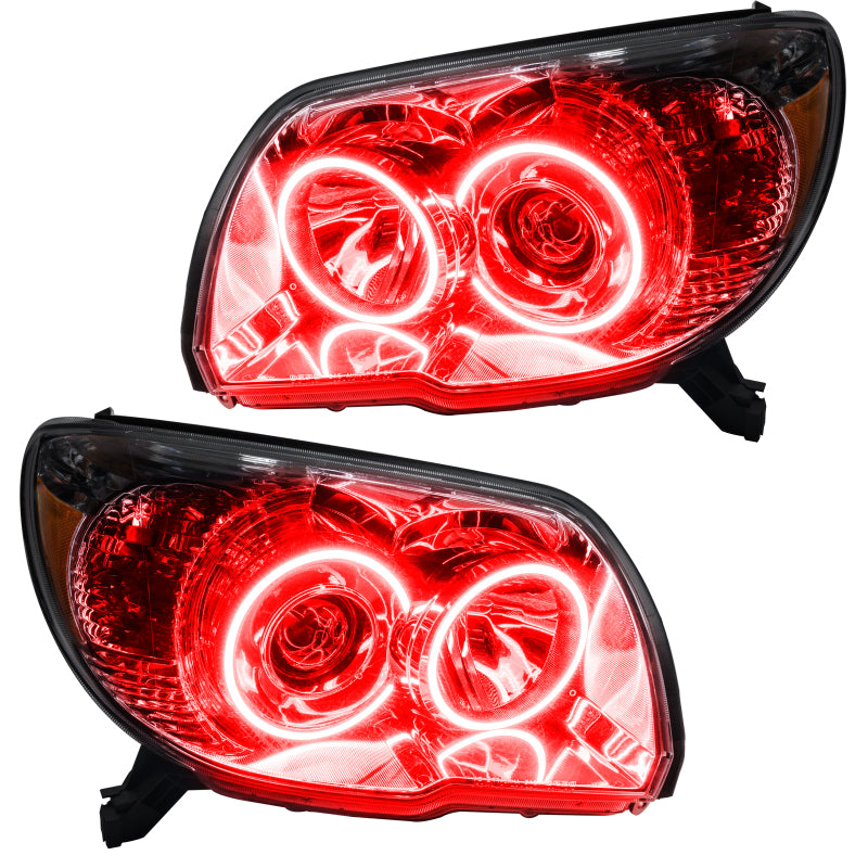 ORACLE Lighting 06-09 Toyota 4-Runner Sport Pre-Assembled LED Halo Headlights -Red 7090-003