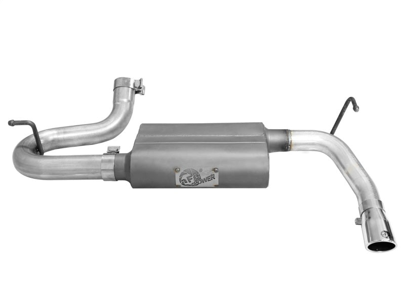 aFe Scorpion 2-1/2in Aluminized Steel Axle-Back Exhaust System w/Polished 49-08047-P Photo - Unmounted