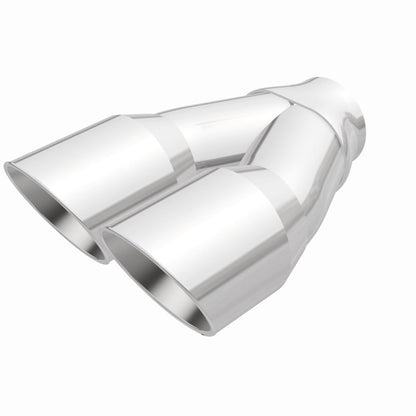 Magnaflow Double Wall 3in Dual Round Polished Tip 2.25in Inlet 35226 35226 360 Degree Image Set