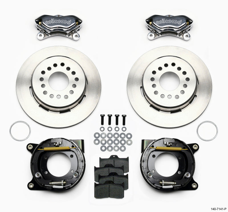 Wilwood Forged Dynalite P/S Park Brake Kit Polished Chevy 12 Bolt w/ C-Clips 140-7141-P 140-7141-P Photo - Primary