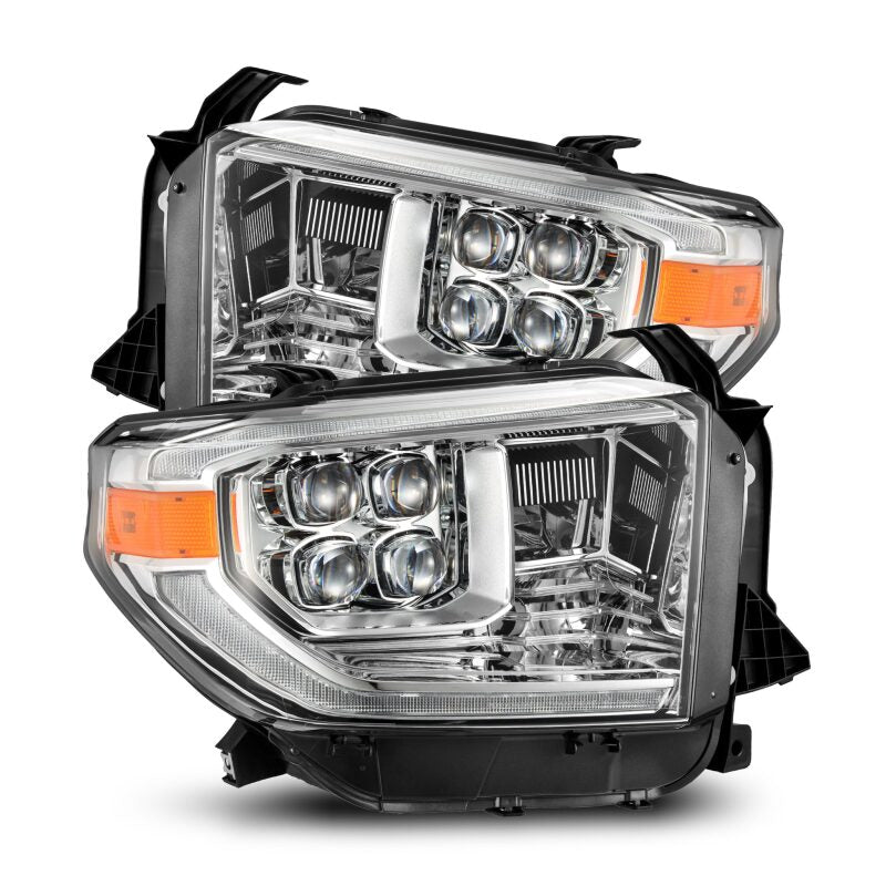AlphaRex 14-21 Toyota Tundra NOVA LED Proj HL Chrome w/Actv Light & Seq. Sig + Switchback DRL 880831 880831 Photo - Primary