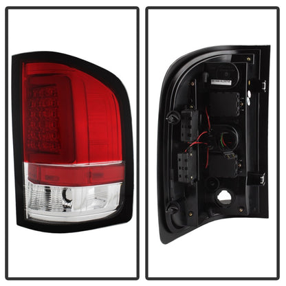 Spyder 07-13 Silverado (Will Not Work w/2010 921 Bulb) V3 Tail Lights Rd/Clr ALT-YD-CS07V3-LBLED-RC 5084101 5084101 Photo - Unmounted