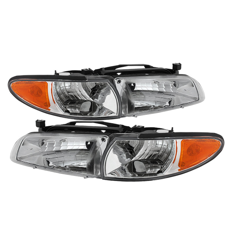 SPYDER Xtune Pontiac Grand Prix 97-03 Crystal Headlights w/ Amber Corner Lights HD-JH-PGPRIX-SET-AM-C 9023453 9023453 Photo - Primary