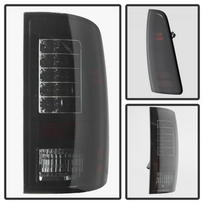Spyder Dodge Ram 1500 09-14 LED Tail Lights Incandescent- Blk Smke ALT-YD-DRAM09-LED-BSM 5078124 5078124 User 1