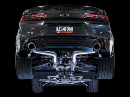 AWE Tuning 16-19 Chevrolet Camaro SS Axle-back Exhaust - Track Edition (Chrome Silver Tips) 3020-32049 3020-32049 Photo - Mounted