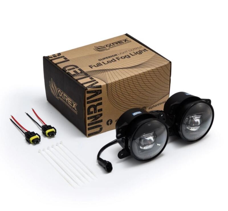 AlphaRex Universal Chrysler/Dodge/Hummer/Jeep DoubleTap Dual Color LED Proj Fog Lights - White/Amber 210004 210004 User 1